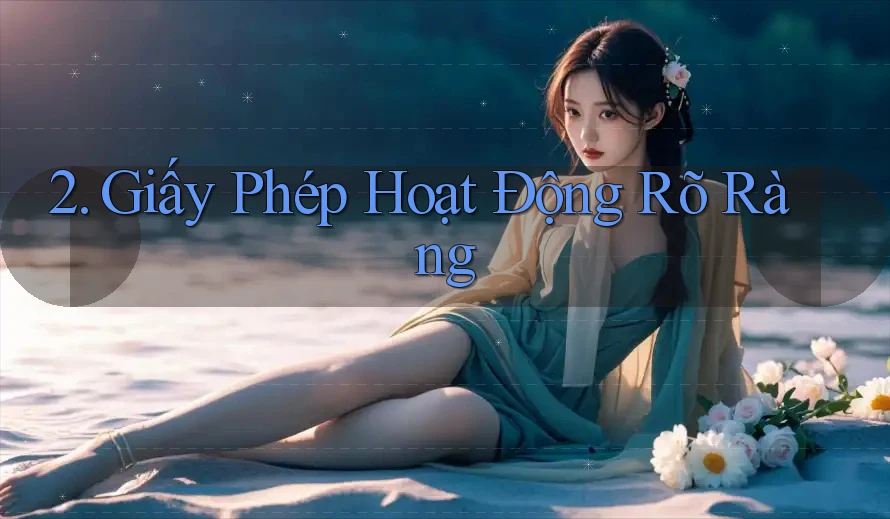 2. Giấy Phép Hoạt Động Rõ Ràng 2. Giấy Phép Hoạt Động Rõ Ràng