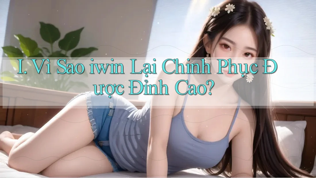 I. Vì Sao iwin Lại Chinh Phục Được Đỉnh Cao? I. Vì Sao iwin Lại Chinh Phục Được Đỉnh Cao?