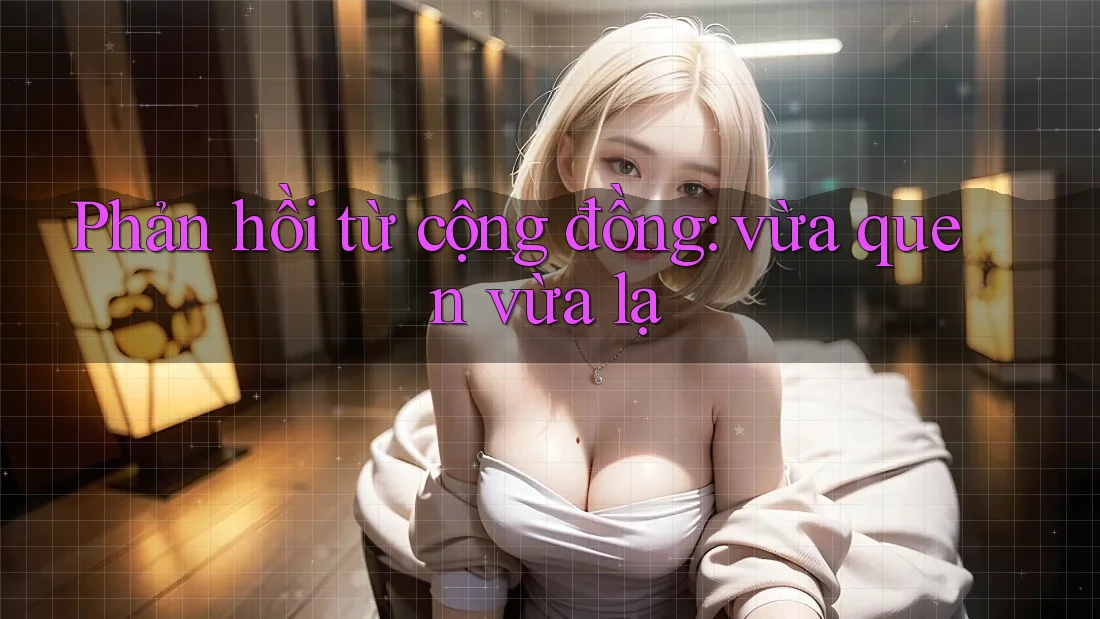 Phản hồi từ cộng đồng: vừa quen vừa lạ Phản hồi từ cộng đồng: vừa quen vừa lạ