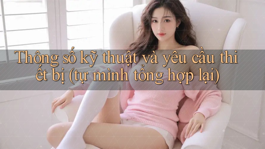 Thông số kỹ thuật và yêu cầu thiết bị (tự mình tổng hợp lại)